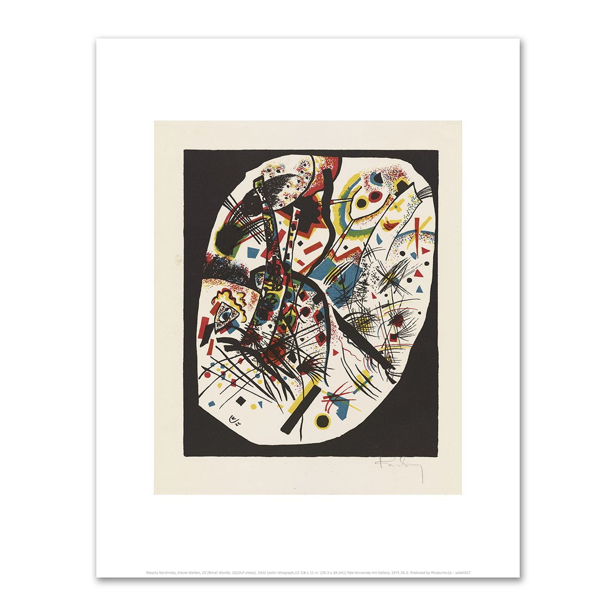Kleine Welten, III (Small Worlds, III)(full sheet) by Wassily Kandinsky