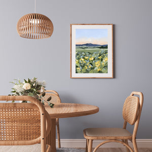 "Yellow Fields" Art Print