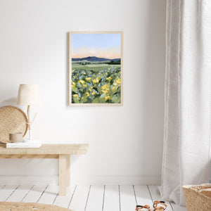 "Yellow Fields" Art Print
