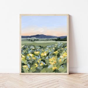 "Yellow Fields" Art Print