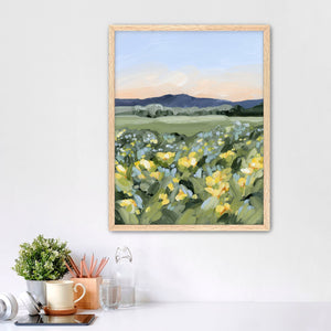 "Yellow Fields" Art Print