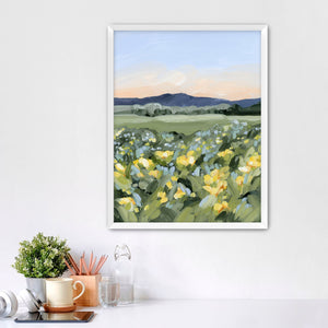 "Yellow Fields" Art Print