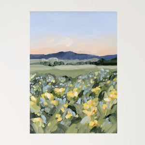 "Yellow Fields" Art Print