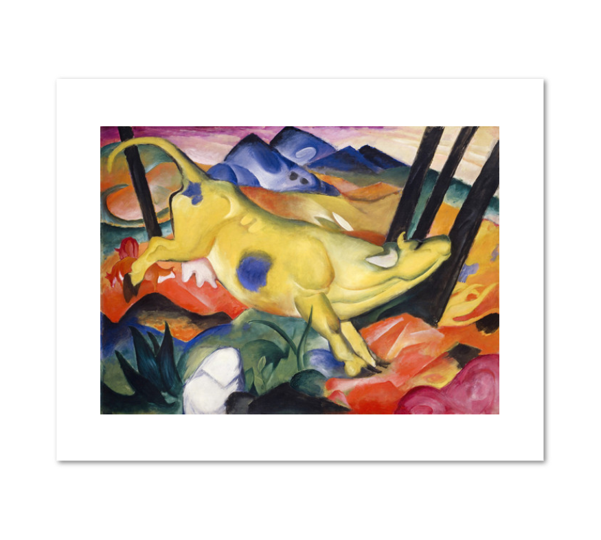 Yellow Cow by Franz Marc