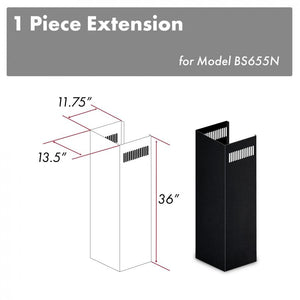 ZLINE 1-36 in. Chimney Extension for 9 ft. to 10 ft. Ceilings ,1PCEXT-BS655N
