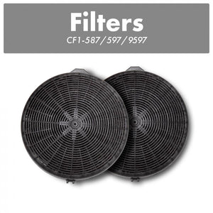 ZLINE 1 Set Charcoal Filters for Range Hoods w/Recirculating Option, CF1-587/597/9597