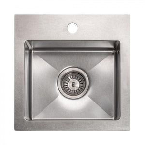 ZLINE 15" Topmount Single Bowl Bar Sink DuraSnow Stainless Steel, STS-15S