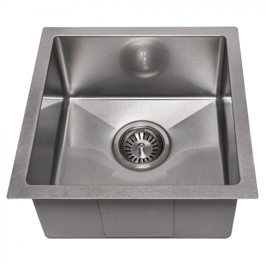 ZLINE 15" Undermount Single Bowl Bar Sink DuraSnow Stainless Steel, SUS-15S