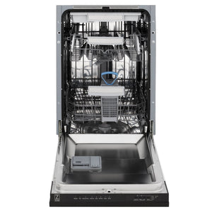 ZLINE 18" Dishwasher in Black matt panel, Stainless Tub, DWV-BLM-18