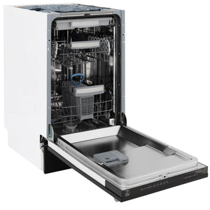 ZLINE 18" Dishwasher in Black matt panel, Stainless Tub, DWV-BLM-18