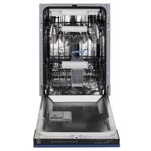 ZLINE 18" Dishwasher in Blue matt panel, Stainless Tub, DWV-BM-18