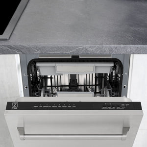 ZLINE 18" Dishwasher in Custom Panel Ready, Stainless Tub, DWV-304-18