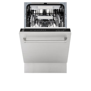 ZLINE 18" Dishwasher in Custom Panel Ready, Stainless Tub, DWV-304-18