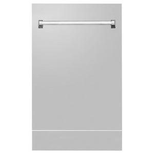ZLINE 18" Dishwasher in Custom Panel Ready, Stainless Tub, DWV-304-18