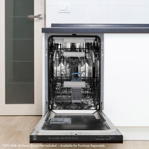ZLINE 18" Dishwasher in Custom Panel Ready, StainlessTub, DWV-18