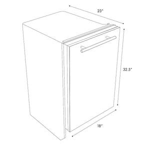 ZLINE 18" Dishwasher in Unfinished Wood with Stainless Steel Tub, DW-UF-18
