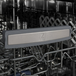 ZLINE 18" Dishwasher, White Matte panel, Stainless Tub, DWV-WM-18