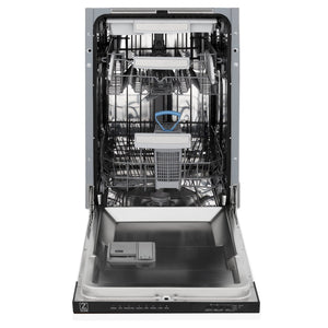ZLINE 18" Dishwasher, White Matte panel, Stainless Tub, DWV-WM-18