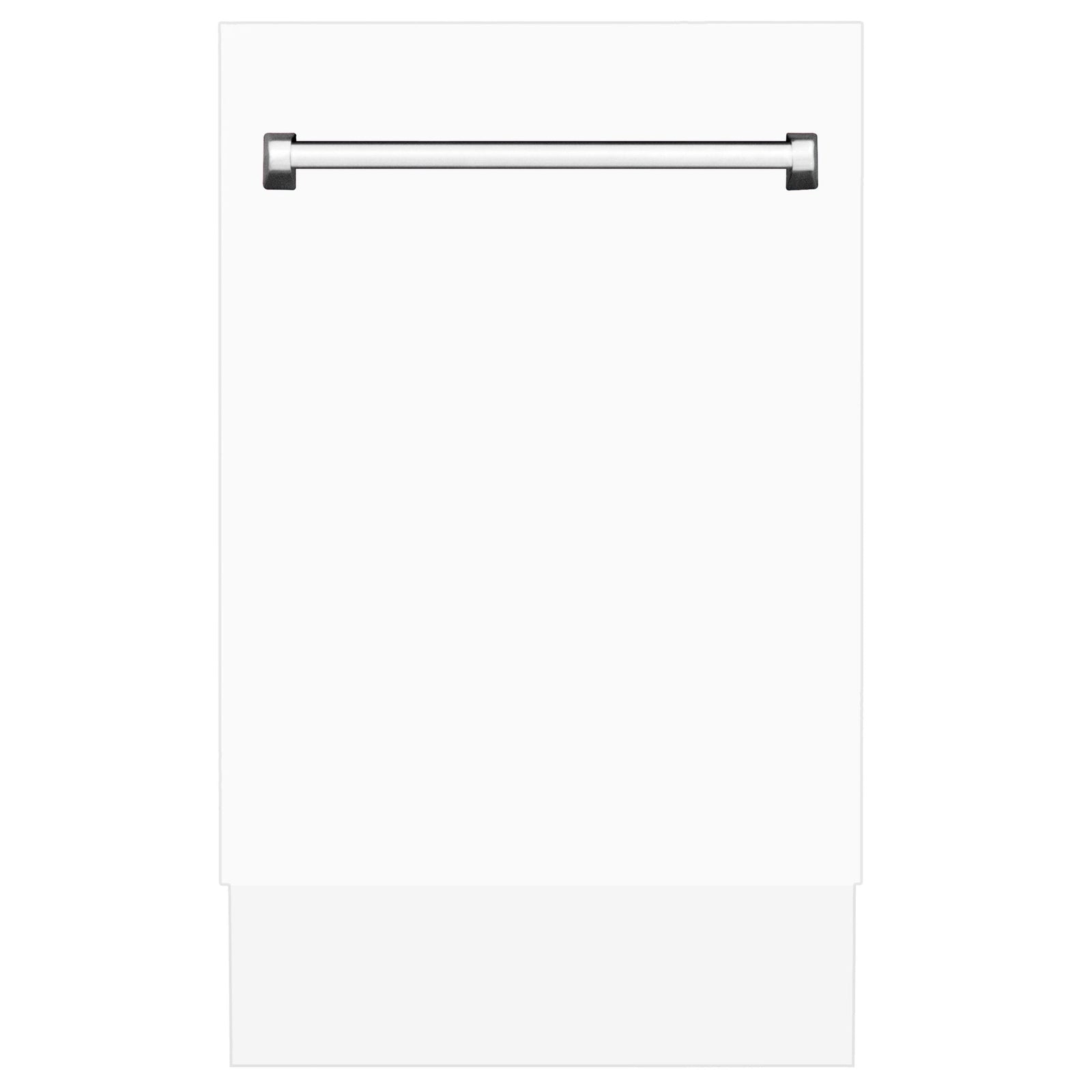 ZLINE 18" Dishwasher, White Matte panel, Stainless Tub, DWV-WM-18 - 18"