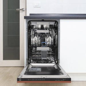 ZLINE 18" Dishwasher with Copper panel, Stainless Tub, DWV-C-18