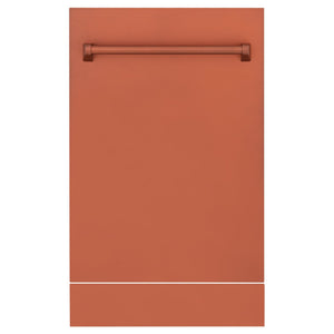 ZLINE 18" Dishwasher with Copper panel, Stainless Tub, DWV-C-18