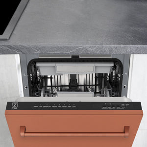 ZLINE 18" Dishwasher with Copper panel, Stainless Tub, DWV-C-18