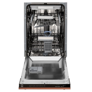 ZLINE 18" Dishwasher with Copper panel, Stainless Tub, DWV-C-18