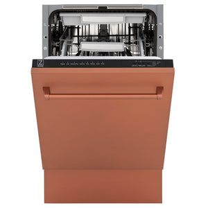 ZLINE 18" Dishwasher with Copper panel, Stainless Tub, DWV-C-18