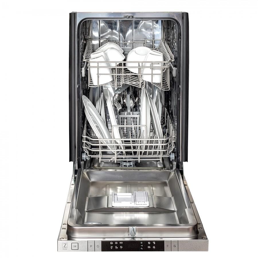 ZLINE 18" White Matte with Stainless Steel Tub, DW-WM-H-18