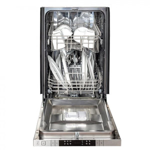 ZLINE 18" White Matte with Stainless Steel Tub, DW-WM-H-18