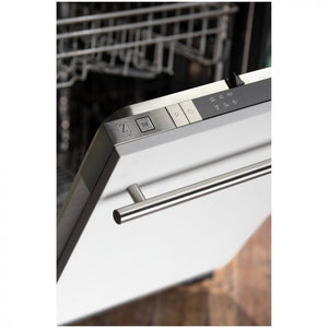 ZLINE 18" White Matte with Stainless Steel Tub, DW-WM-H-18