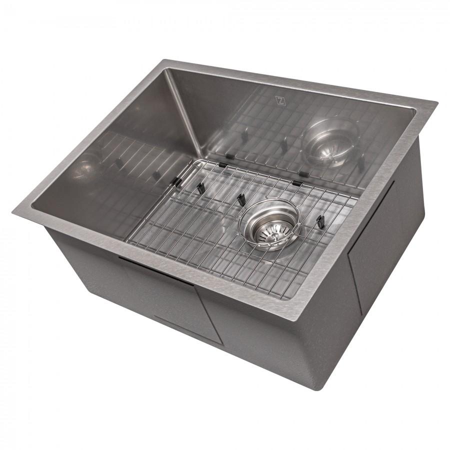ZLINE 23" Undermount Single Bowl Sink DuraSnow Stainless Steel, SRS-23S