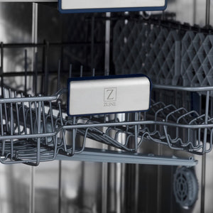 ZLINE 24" Dishwasher, Custom Panel Ready, Stainless Tub, 3rd Rack, DWV-24