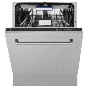 ZLINE 24" Dishwasher in DuraSnow Stainless panel, Stainless Tub, DWV-SN-24