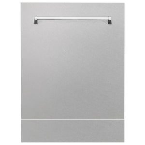 ZLINE 24" Dishwasher in DuraSnow Stainless panel, Stainless Tub, DWV-SN-24