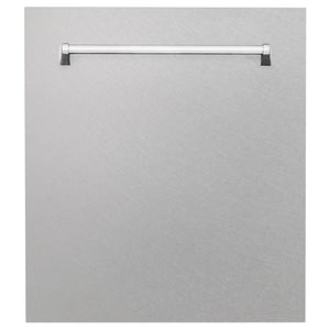 ZLINE 24" Dishwasher in DuraSnow Stainless panel, Stainless Tub, DWV-SN-24