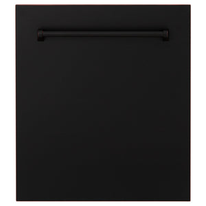 ZLINE 24" Dishwasher, Oil Rubbed Bronze panel, Stainless Tub, DWV-ORB-24