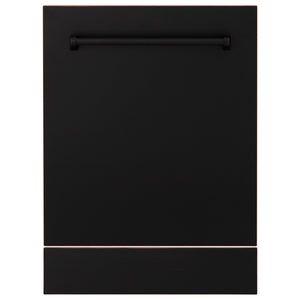 ZLINE 24" Dishwasher, Oil Rubbed Bronze panel, Stainless Tub, DWV-ORB-24