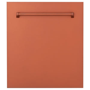 ZLINE 24" Dishwasher with Copper panel, Stainless Tub, DWV-C-24
