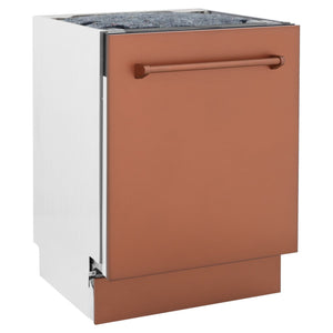 ZLINE 24" Dishwasher with Copper panel, Stainless Tub, DWV-C-24