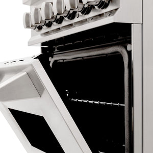ZLINE 24" Professional Dual Fuel Range In Stainless Steel, RA24