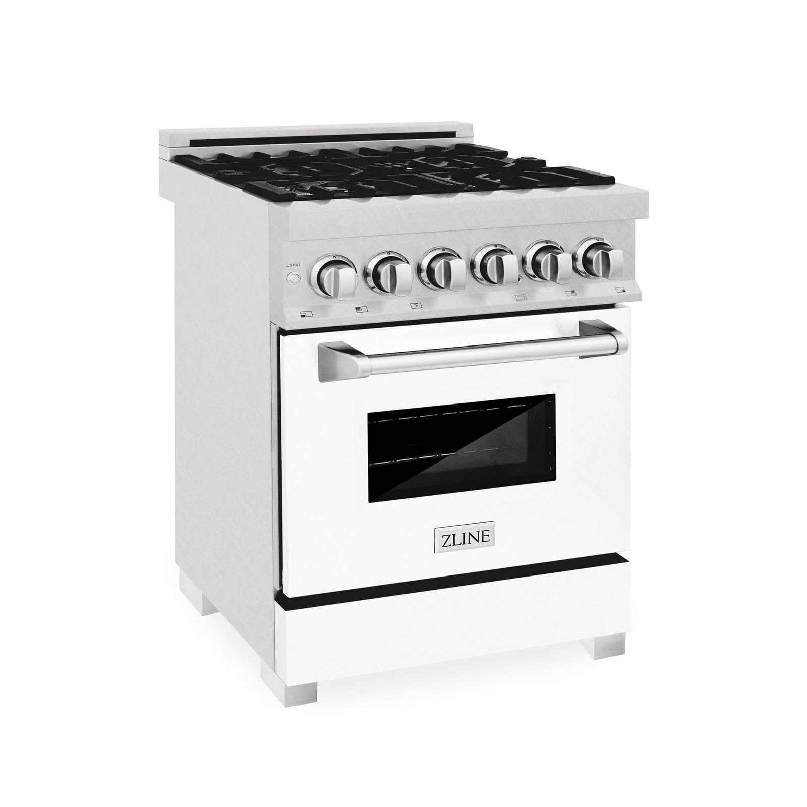 ZLINE 24" Professional Dual Fuel Range in White Matte RAS-WM-24