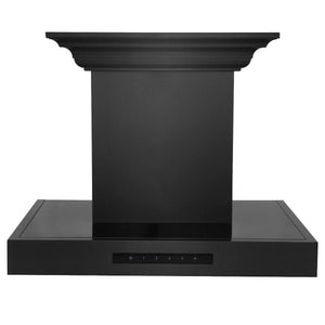 ZLINE 24" Range Hood, Black Stainless, Built-In Speakers, BSKENCRN-BT-24