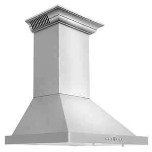 ZLINE 24" Wall Range Hood, Built-in CrownSound® Bluetooth Speakers, KBCRN-BT-24