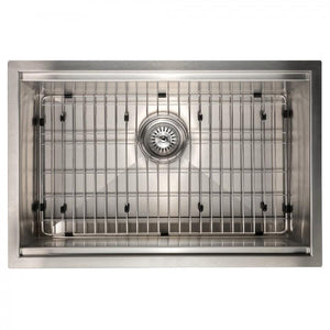ZLINE 27" Undermount Single Bowl Ledge Sink DuraSnow, SLS-27S
