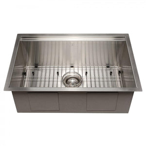 ZLINE 27" Undermount Single Bowl Ledge Sink Stainless Steel, SLS-27