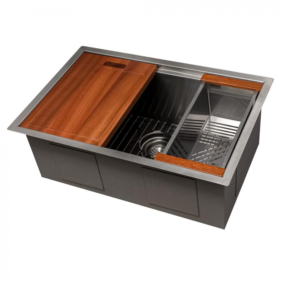 ZLINE 27" Undermount Single Bowl Ledge Sink Stainless Steel, SLS-27 - 27"