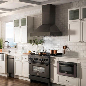 ZLINE 30" Black Stainless Steel Wall Mount Range Hood, BS655N-30