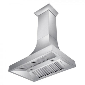ZLINE 30" Designer Snow Stainless Finish Wall Range Hood, 8632S-30