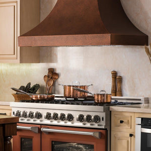 ZLINE 30" Hand-Hammered Copper Finish Wall Range Hood, 8632H-30